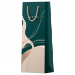 Пакет подарочный 12*36*8,5см MESHU /Abstraction.Emerald/, матовое ламинирование, отд. фольгой, под б (10702070/030624/3194213/1, Китайская Народная Республика)