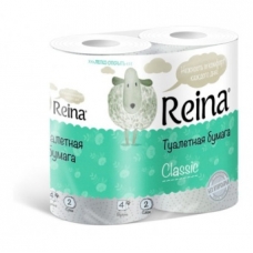 Туал.бум. Reina 2-х сл. Classic белая 4шт.