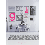 ТМ/Collezione/ ЕЖЕДНЕВНИК А5,80л. РОЗОВЫЕ ДЕТАЛИ - 1 (80-6014) 7БЦ,контраст,цв.мел обл,недатир