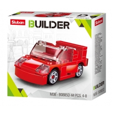 Конструктор пластик SLUBAN.Машинка-2 (44 дет.,в кор.) ( Арт. M38-B0885D)