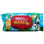 Влажные салфетки Малыш Джунгли 60шт для детей/с клапаном