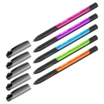 Ручка шариковая Berlingo /Color Zone stick/ синяя, 0,7мм, прорезиненный корпус ассорти