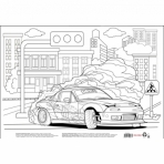 Настольное покрытие для лепки А4, АВТОМИКС-4 (НПД-8152) пластик Раскрась сам