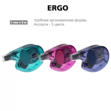 Корректирующая Лента Hatber ERGO 5мм х 8м Ассорти, в пакете с европодвесом