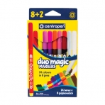 Фломастеры, меняющие цвет 8 ЦВЕТОВ CENTROPEN /Duo Magic/, + 2 изменяющих цвет, 2599/10KK, 5 2599 1002