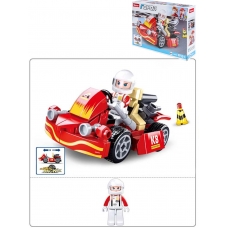 Конструктор пластиковый Sluban Город. Картинг (89 дет., 1 фигур.) (Арт. M38-B0899)