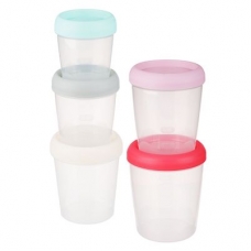 Набор банок для СВЧ и хранения продуктов PlastTeam /Pattern/, с закручивающейся крышкой, 2шт., 1л PT9859