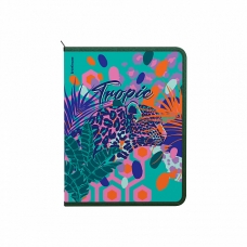 Папка для тетрадей на молнии пластиковая ErichKrause Tropical, A4+ (в пакете по 4 шт.)