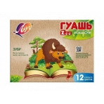 Гуашь Луч ZOO 15 мл 12 цв. ассорти набор баночек