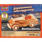 Конструктор деревянный АВТОМОБИЛЬ, 38 дет. Город мастеров в кор.240шт