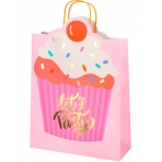 Dream cards Пакет подар. с мат.лам.и золотис.тисн.18*23*10см(M), Let's party,210г ППК-3684