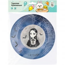 Тарелки бумажные MESHU /Catsday/, 18см, 6шт. MS_55435