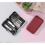 ЮниLook Набор маникюрный 8 предметов, металл, 10,7х6см, 3 цвета (10702070/290621/0195074, Китай)
