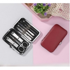 ЮниLook Набор маникюрный 8 предметов, металл, 10,7х6см, 3 цвета (10702070/290621/0195074, Китай)