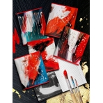 Тетрадь 48 л. А5 кл. скреп. офс. LOREX CHAOS ART мел. карт. запечатка форзаца soft touch фольга