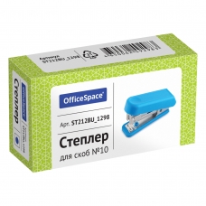 Мини-степлер №10 до 7 л, пластиковый корпус, синий St212BU_1298 (10702070/070225/5053836/3, Китайская Народная Республика)
