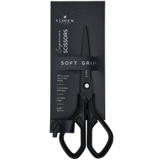 Ножницы LOREX SOFT-GRIP SUPERIOR 185 мм черн. эргоном. ручки пластиковые с резин. вставками тефлоновое покрытие