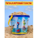 Ведро №8 с блестящей картинкой 0,85л МОРСКОЙ БОЙ (Арт. И-3164)