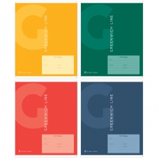 Тетрадь 18л., клетка Greenwich Line /Color theory/, 80г/м2 N5c18-29804