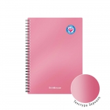 Тетрадь общая с пластиковой обложкой на спирали ErichKrause® Bubble Gum, розовый, А5, 80 листов, клетка