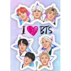 Обложка для паспорта. I love BTS