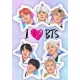 Обложка для паспорта. I love BTS
