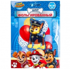 Шар фольгированная фигура щенячий патруль гонщик 48*82 см ЧУДО ПРАЗДНИК в кор.300шт