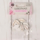 Нашивка из дерева Hand made ромб (наб 10 шт цена за наб) 2,6*1,4см белый АУ   6883751 (10702070/120721/0210825, Китайская Народная Республика)
