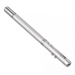 ЧИНГИСХАН Ручка - выдвижная указка, магнит, 1 LED + лазер, 3xLR41, пластик, металл, 18х3,5см (10702070/170821/0256607/12, Китай)