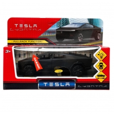 Машина металл свет-звук tesla cybertruck 13,7см, дв,ин,МАТОВЫЙ черный, кор. Технопарк в кор.2*36шт