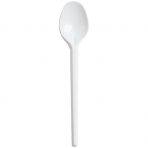 Ложки одноразовые чайные OfficeClean, стандарт, ПС, белые, 13см, уп. 100шт. 261875/И
