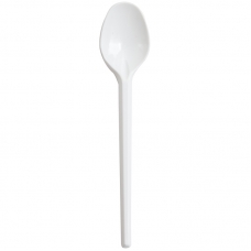 Ложки одноразовые чайные OfficeClean, стандарт, ПС, белые, 13см, уп. 100шт. 261875/И