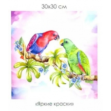 Алмазные узоры. Серия Райский сад. Яркие краски. 30*30см арт. 06126