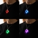 Светодиодный кулон /Сердце/, 60 см, 1 LED, 3xAG10  (в компл.), RGB   9747117 (10702070/230623/3256676, Китайская Народная Республика)