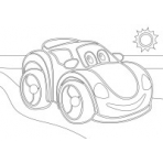Трафарет Машинка 210x297 см.