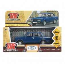 Машина металл LADA ваз-2105 1997 12cm,двери,багаж,инерц.темно-синий,кор. Технопарк в кор.2*36шт 2105-12-BU-WOD