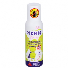 Аэрозоль от клещей и комаров Picnic Baby, 125мл3, арт. 01001