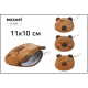 Кошелёк CAPYBARA на молнии, размер 11 х 10 см, ассорти 4 дизайна, ОПП-пакет
