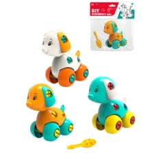 Игрушка конструктор. Собака (в наборе отвертка) 11,5х11,4 см, в пакете (арт. 2956122)