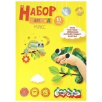 Набор картон цв. МИКС Каляка-Маляка А4- (194х285мм) 20л. 20цв.(10цв.мел+5ламинир.металлик.+5перлам.) 210 г/м2 в папке