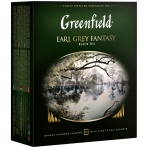 Чай Greenfield /Earl Grey/, черный с бергамотом, 100 фольг. пакетиков по 2г 0584-09