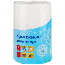 Полотенце бумажное в рулоне OfficeClean /XXL/, 2-слойное, 35м/рул., тиснение, белое, 1шт. 279676