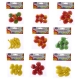 Декоративные элементы из пластика FRUITS, 6 шт, размер 3.9 см, 9 дизайнов в ассортименте, ОПП-упаковка с европодвесом