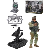 Военный игровой набор /Воин/(одна фигур.,квадр-л, 3 предмет.,кор.)(24,5x6,3x17,5 cм) ( Арт. 1891436)