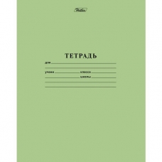 Тетрадь 12л А5ф ЛИНИЯ на скобе Зеленая