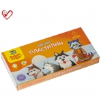 Пластилин /Енот на Аляске/ 06 цветов, 90гр, со стеком ДП_10232