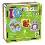 IQ Пазл деревянный. Лесные зверята 3+