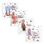 Набор пласт. обложек ErichKrause® Fashion Girls для учебников, с клеевым краем и клапаном в край, 232х440мм, 80 мкм, ассорти (пакет 12 шт.)