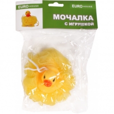 5272 Мочалка банная с украшением /Зверушка/ (5272 из короба 1/100 ) (10702070/010623/3220206, Китайская Народная Республика)