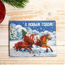 MgNY2018-010 Магнит. Новый год и Рождество: /Дед Мороз.Тройка/